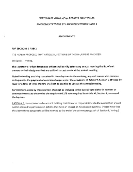 2012 Section 1 2 Amendments