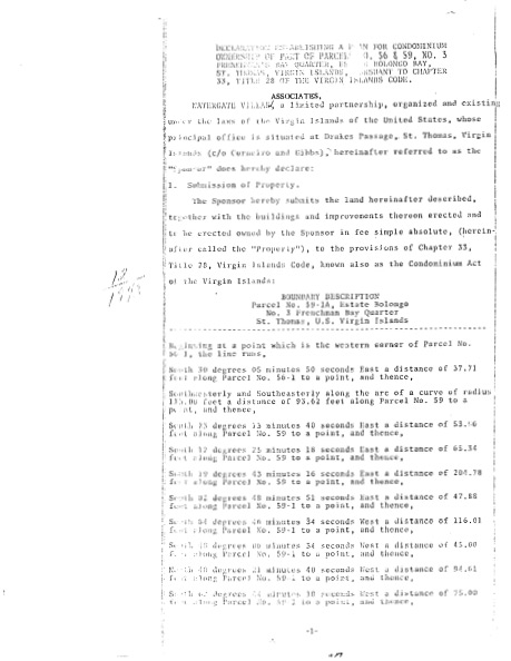 Section 1 Declaration